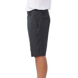 O'NEILL Men's 21 Inch Ousteam Reserve Heather Khaki Shorts - Quick Dry Mens Khaki Shorts - Versatile Khaki Shorts Men,Black 1,32