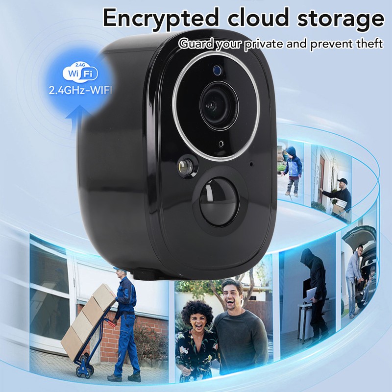 Solar Security Camera 3MP WIFI Wireless Smart PIR Human Detection