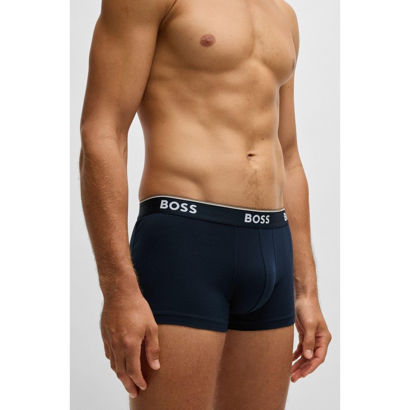 BOSS Men's Trunks, Pack of 3, Power, Open Blue 480