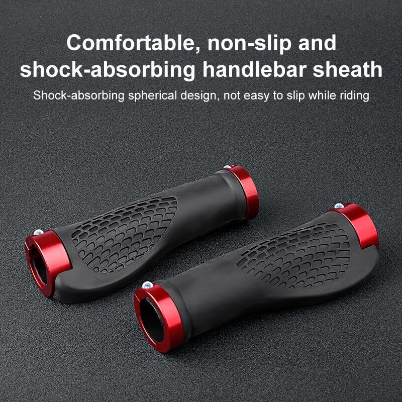 Cycling Lock-On MTB Ergonomic Mountain Bike Rubber Grips Bicycle Handlebar,