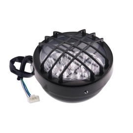 PRO BAT 12V LED 3Wire Front Head Light ATV Headlight Lamp Fits for 50cc 70cc 90cc 110cc 125cc 150cc 200cc ATV Quad 4 Wheeler Go Kart Roketa Sunl Taotao Coolsport