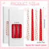 Threlaco 12 Pcs Valentine Taper Candles 10 Inch Tall Unscented