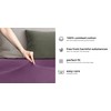 DecoKing Fitted Sheet Double Cotton Jersey Boxspring, Amber Collection, 120x200-140x200
