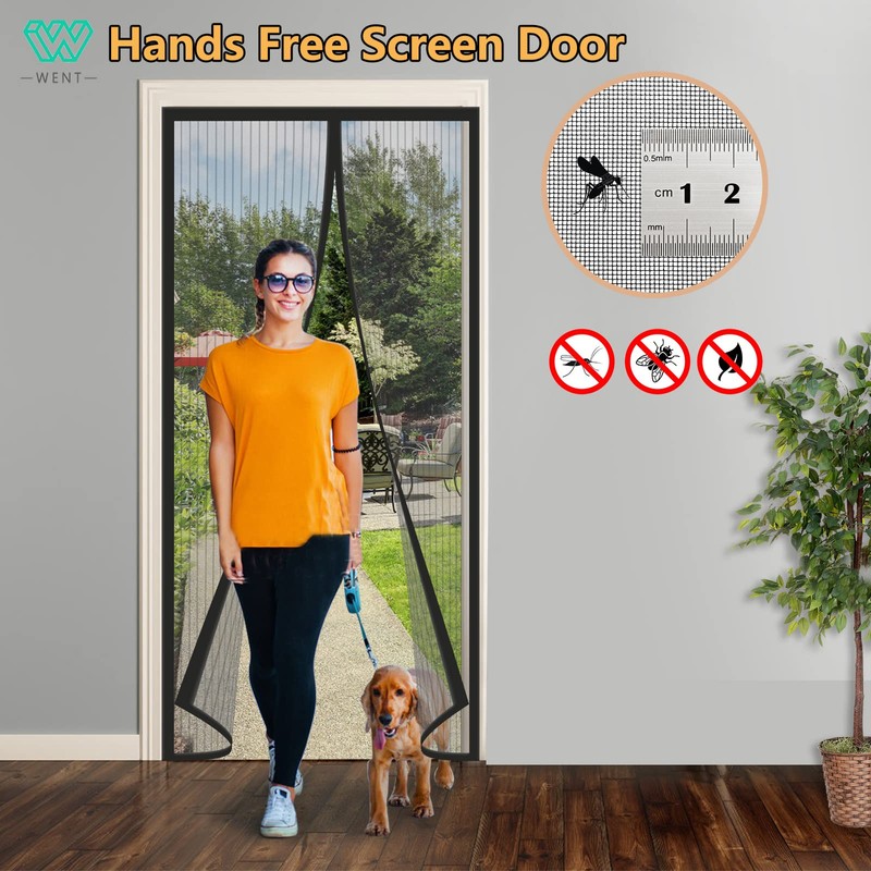 Magnetic fly screen balcony door 80 x 220 cm, various