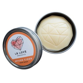 Hard Lotion Bar | Organic Beeswax and Plant based Moisturizer | Plastic free solid moisture bar (Spiced Cider)