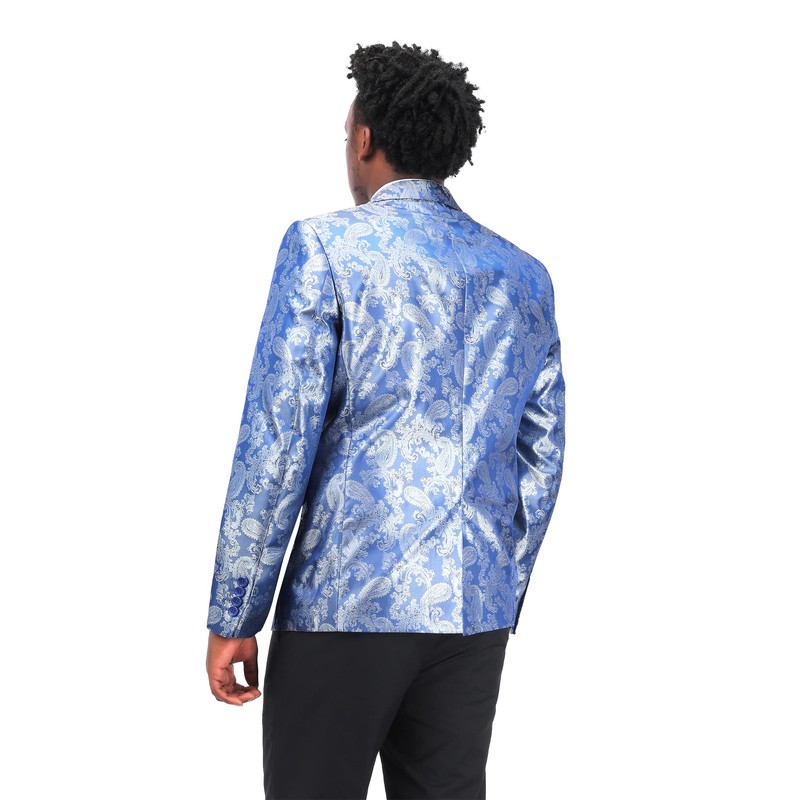 Cloudstyle - Traje de cachemira para hombre, ajuste delgado, con