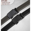 BULLIANT Men's Ratchet Belt 2 Pack-Click Leather Belt Adjustable for
