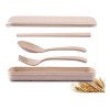Universo en Linea Set Cubiertos Ecológicos Portátiles Biodegradable Con Caja