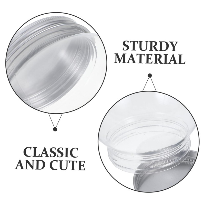 WOONEKY Unique Christmas Ball Set 4pcs Empty Snow Globes for