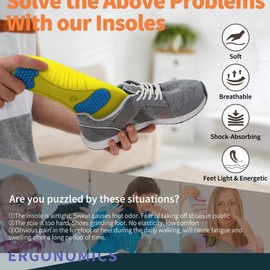 DynWalker Plantillas de gel para el talón, almohadillas de gel para hombre, almohadillas de espuma viscoelástica, soporte de arco de espuma viscoelástica, absorción de golpes, talón antideslizante para fascitis plantar para zapatos deportivos activos, ta