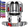 Silver 4 Point Harness for Bucket Seat, Quick Release Latch,