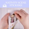 Nativity Stickers Sheet Set, Religious Christmas Craft Decorations, 10 x