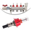 DHYAWUER 6 Pcs Underfloor Heating Manifold Flow Meter, Visual Flow