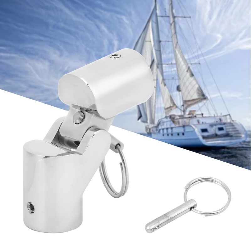 Marine Boat Pipe Connector Stainless Steel Folding Swivel Coupling Tube