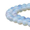 2 Strands Adabele Lab Created White Opal Gemstone 10mm Round
