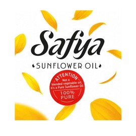 Safya - 100% Pure Sunflower Oil, (3 L) 101.4 Fl Oz