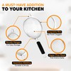 Pack of 3 Black Sieves and Strainers Set - Metal