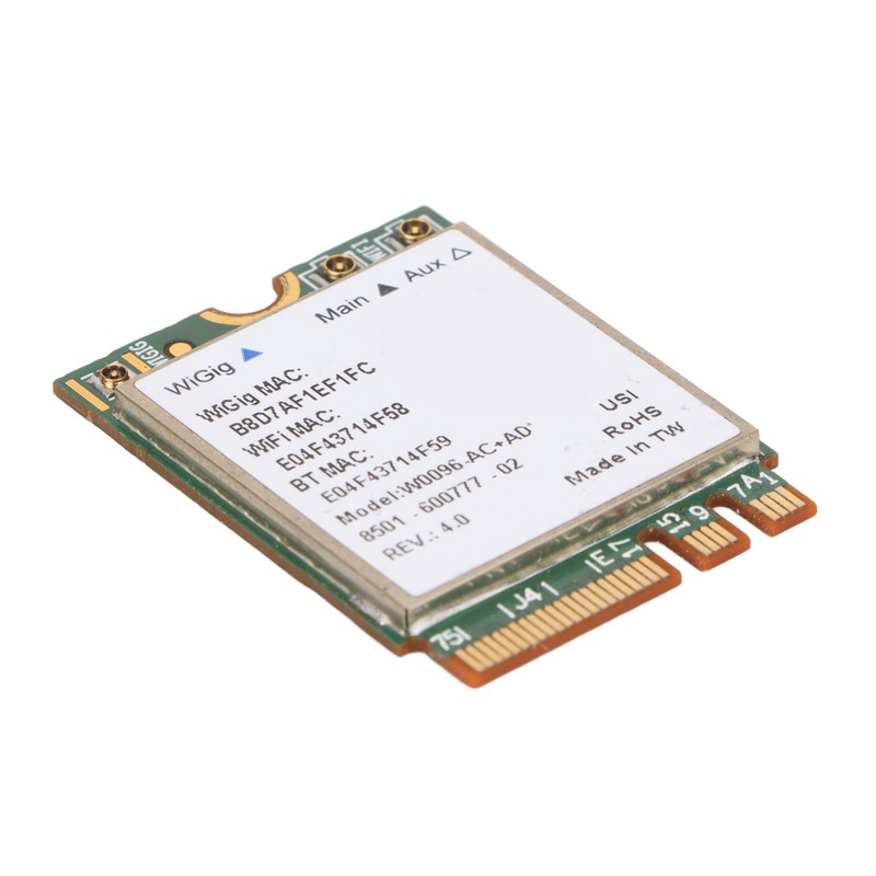 Wireless Net Card 867Mbps M.2 NGFF Wide Coverage 2.4Ghz 5Ghz