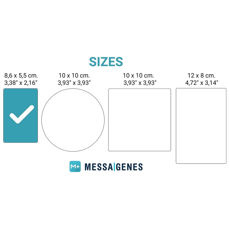 MESSAGENES | YouTube Sticker | 1 Unit Card Size |