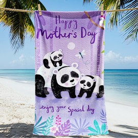 JYK Luxury Beach Towel 30 * 60inch,Soft Microfiber Beach Towel,Ultra Absorbent,Quick Dry,Oversized Sand Free Beach Vacation Essentials,Ideal Gift for Wife, for Mom on Mother's Day Mom's Birthday