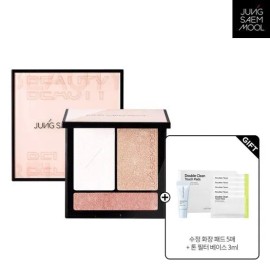 Jeongsaemmul Artist face + 5 double touch-up makeup pads + skin setting tone filter base 3ml 1) Highlighter palette / 아티스트 페이스 + 더블 수정화장 패드 5매 + 스킨 세팅 톤 필터 베이스 3ml 1) 하이라이터 팔레트