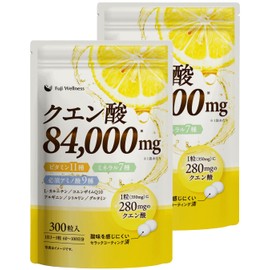 【1日4粒で150日分】クエン酸 サプリ 2袋セット 168,000mg（84,000mg×2） 大容量 無添加 約150日分 医師監修 4種のビタミンB × マルチビタミン6種 × ミネラル6種 × アミノ酸13種配合 酸味軽減コーティング済 錠剤 タブレット （2袋セット）
