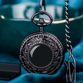 Kchss Scrying Mirror, Natural Obsidian Mirror for Divination, Meditation, Witchcraft, Witch Gifts for Women Secret Garden Black