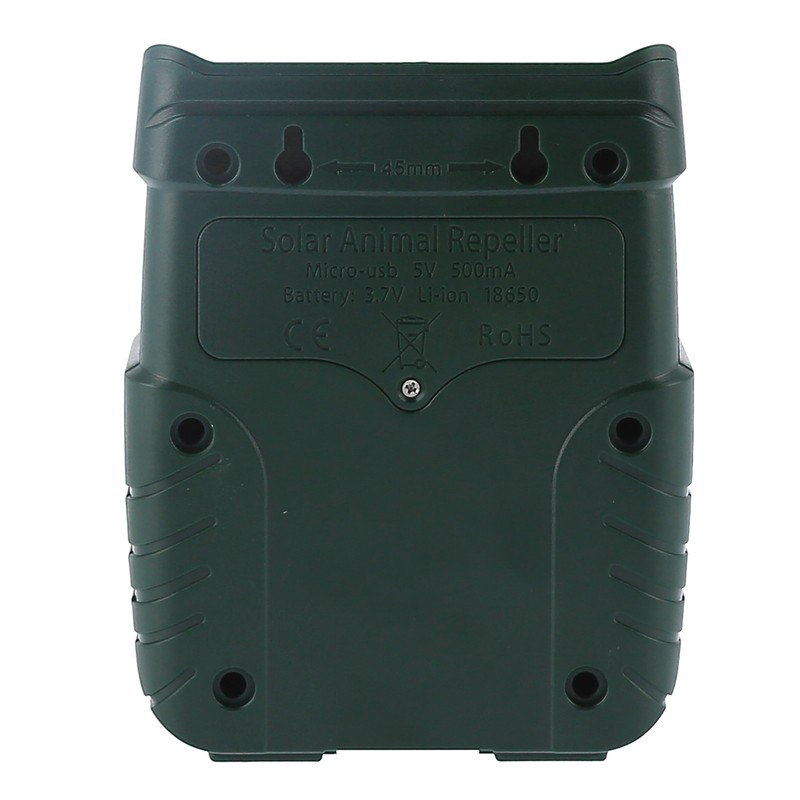 4‑Gears Solar Animal Repeller Ultrasonic Waterproof Mouse Repellent for Garden