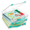 Vtopmart 3 Pack Board Game Storage with Handle and Snap-Tight