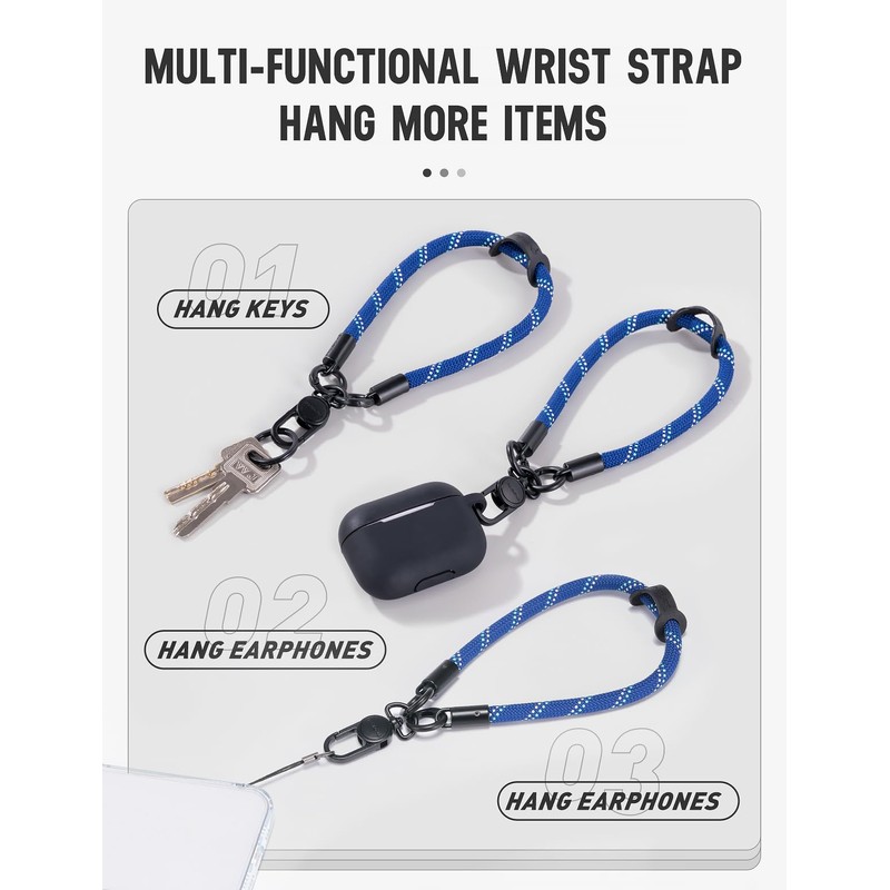 Project-cb Phone Wrist Strap×1,Phone Tether Tab×2,Phone Wristlet,Phone Lanyard Wrist Strap,Key