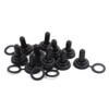 sourcing map 10 Pieces 12 mm Thread Waterproof Toggle Switch
