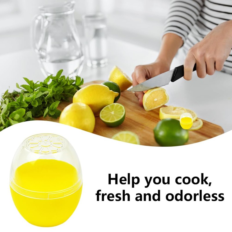 Tongdejing Lemon Saver for Fridge, Lemon Keeper Lemon Storage Containers