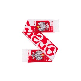 Polska Poland Woven Soccer Scarf (Biało-Czerwoni)