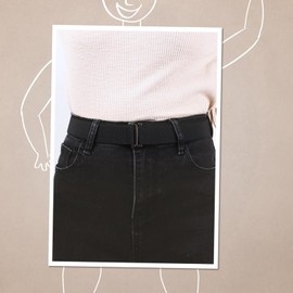 Upgesy No Show Invisible Elastic Belt for Women Men, Elastic Web Strap Waist Stretch Belt with Flat Buckle