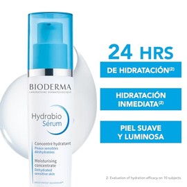 Bioderma, Hydrabio Sérum, Hidratación Inmediata, Revitaliza y Suaviza la Piel, Skincare Deshidratada, 40ML, No comedogénico