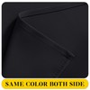 NICETOWN Black Blackout Curtains with Attached Valance, Solid Room Darkening