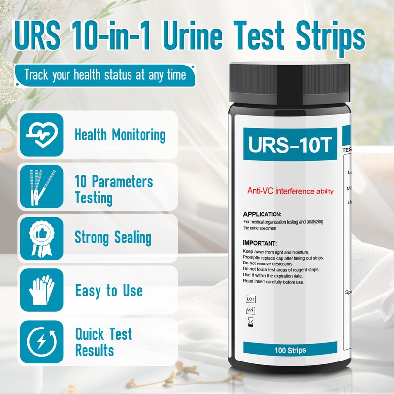 Urine Test Strips URS 10-in-1,10 Parameters UTI Test Strips,Ketone Test