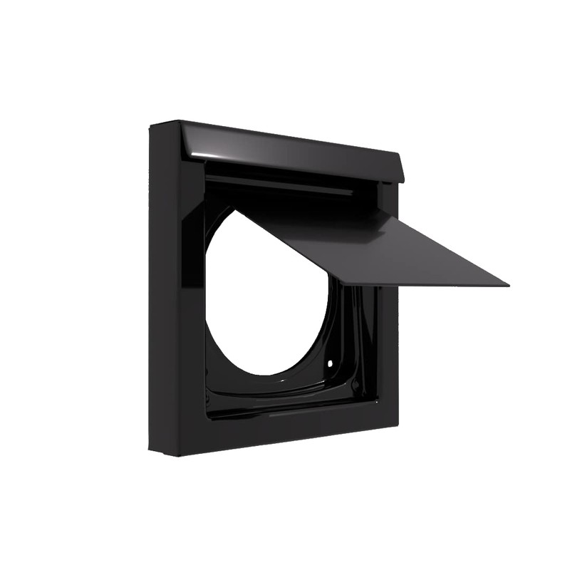 InOvate Dryer Wall Vent (No Collar) (Black)