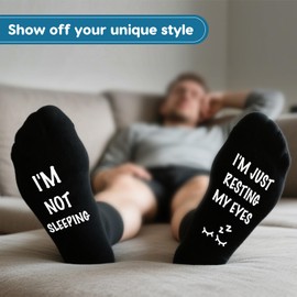 inaWarm Funny Socks for Men – Novelty Christmas Stocking Fillers Gift Idea, Non-slip Cotton Socks ，Birthday Gifts for Dad Husband Boyfriend football lover, UK Size 5–11