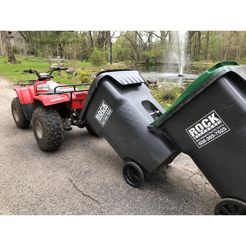 American-Made Premium Single Can Ball Mounted Garbage Hook with Can