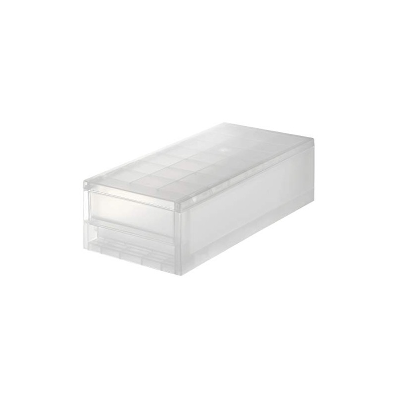 MUJI Polypropylene Shallow Drawer Storage Box, Add-on Type, 18 cm