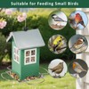 Small Metal Bird Feeders for Outdoors, Cute House Shape Bird