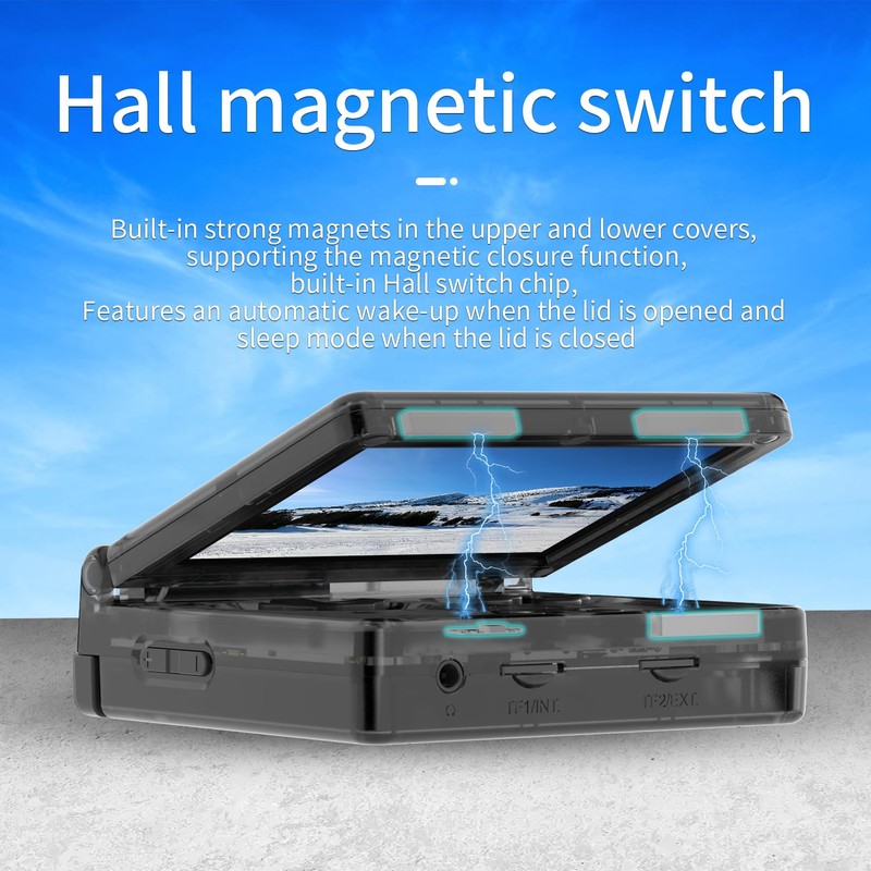 RG35XXSP Flip Portable Retro Handheld Game Console,RG 35XXSP 3.5 Inch