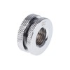 Alphacool G1/4" Bulkhead Connector Fitting, Short Version, Chrome