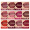 12 Pieces/Lot Lipstick Set, Matte Velvet Liquid Lipsticks, Waterproof, Non-Stick