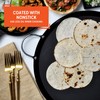 IMUSA 13.5in Carbon Steel Nonstick Round Comal with Metal Handles,