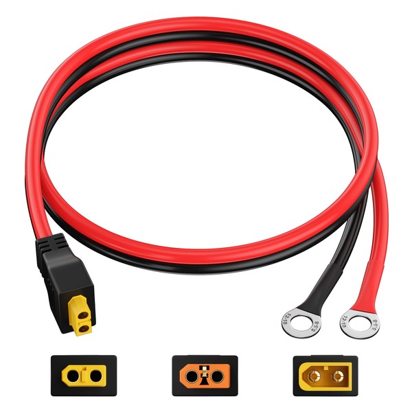 baluoqi XT60 to O Ring Terminal Cable,XT60 Female to O