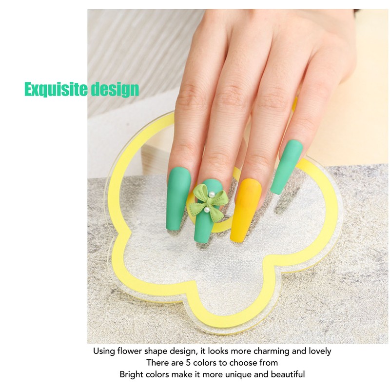 5pcs Nail Art Palette High Transparency Double Sided Thick Flower