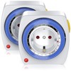 CSL - 2 x Timer Switch, Mechanical Timer Socket, Timer