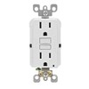 Leviton GFNT1-3W Self-Test SmartlockPro Slim GFCI Non-Tamper-Resistant Receptacle with LED